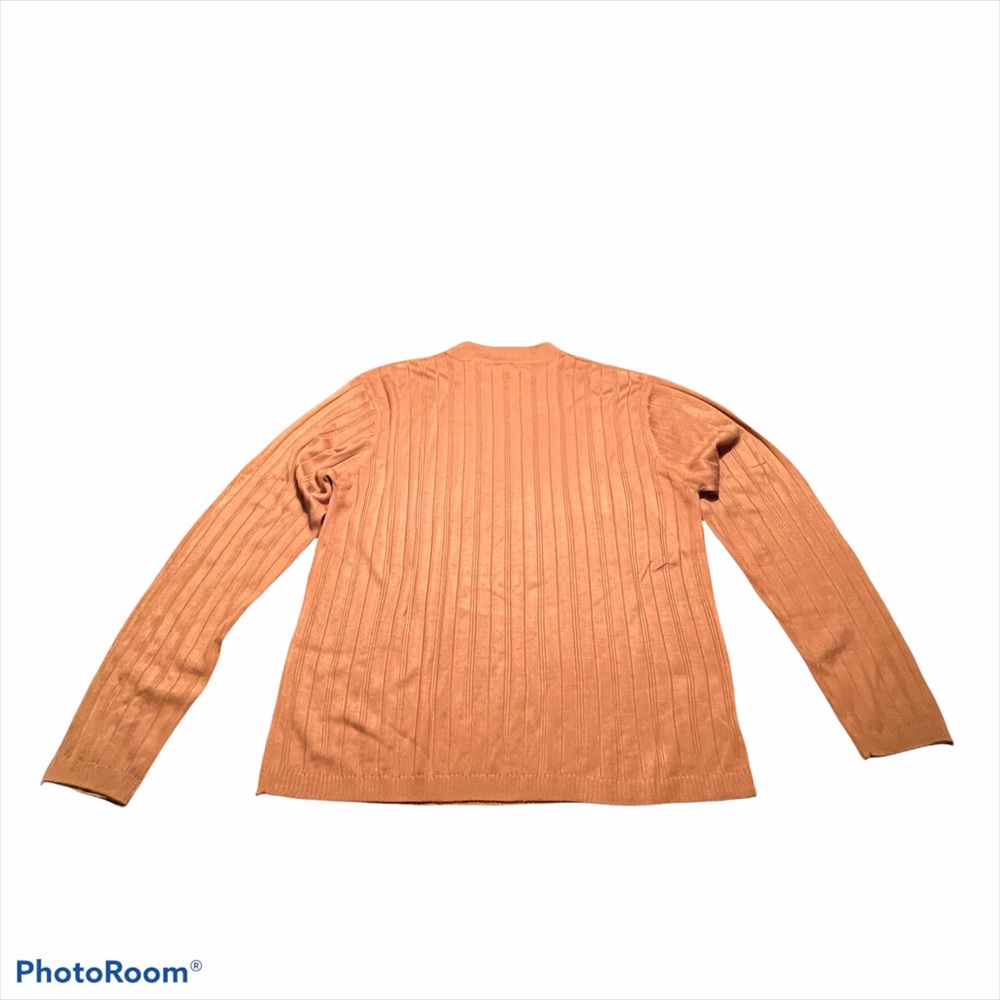 Linea Uomo Knit Sweater Men's XL Long Sleeve Brown